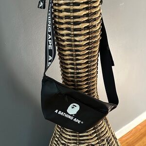 A Bathing Ape Black Belt Bag